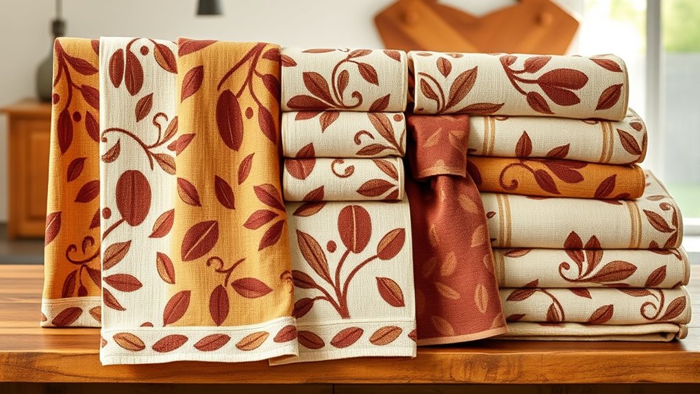 coffee bean kitchen towels