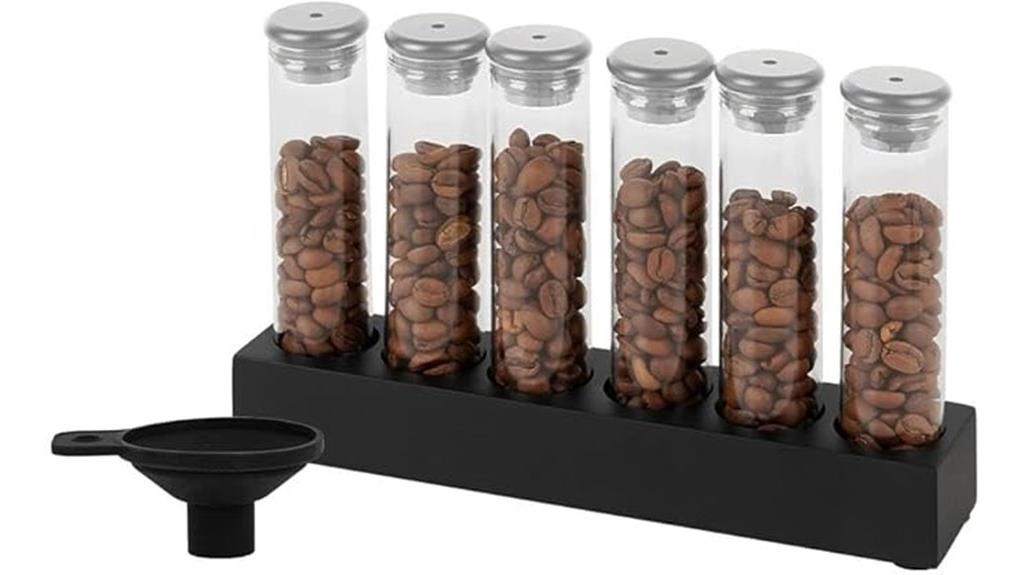 coffee bean storage tubes
