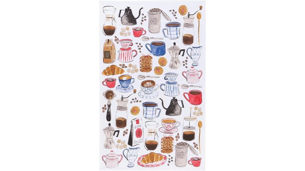coffee break kitchen towel