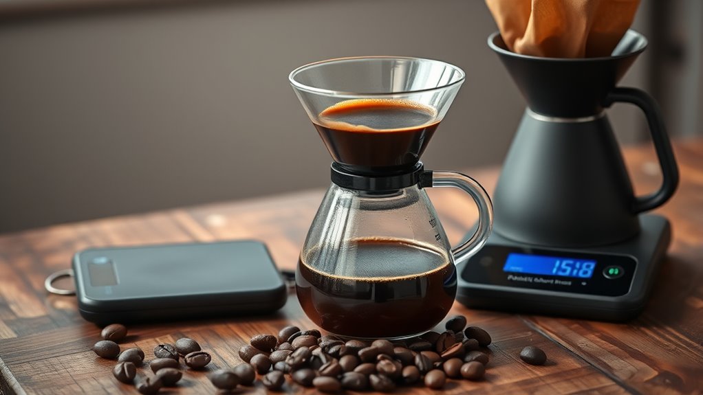 coffee brewing ratio consistency