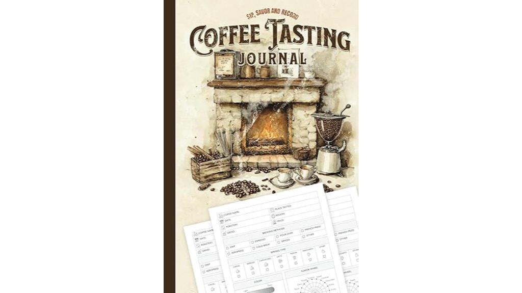 coffee flavor tasting notebook