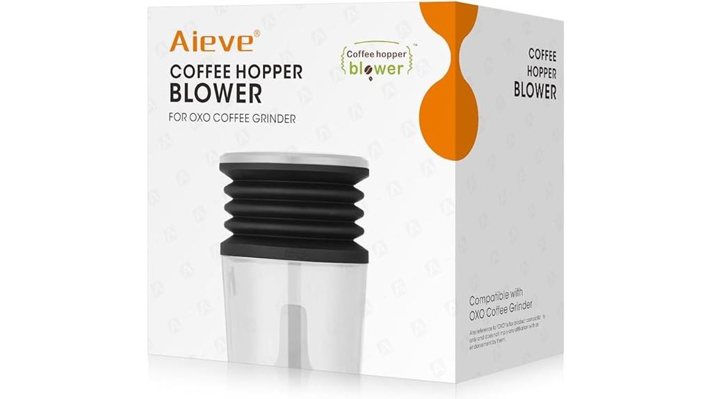 coffee grinder hopper bellows