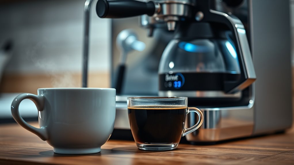 coffee machine energy consuming features