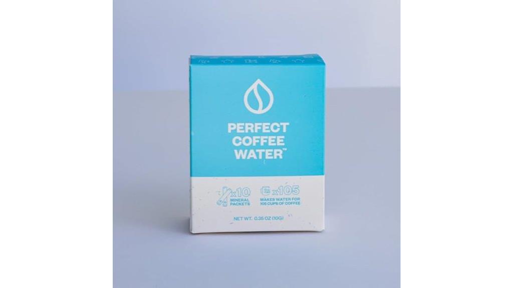 coffee mineral water packets