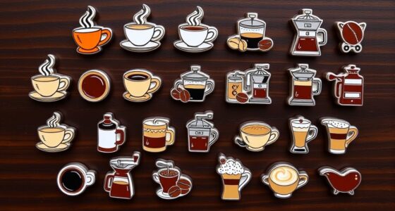coffee pin set collection
