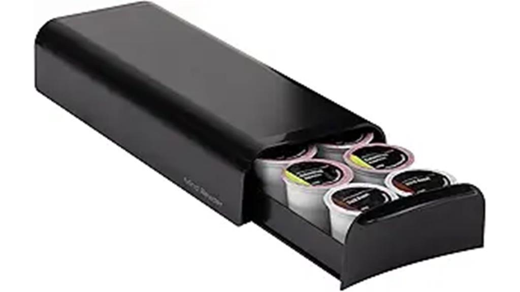 coffee pod drawer capacity