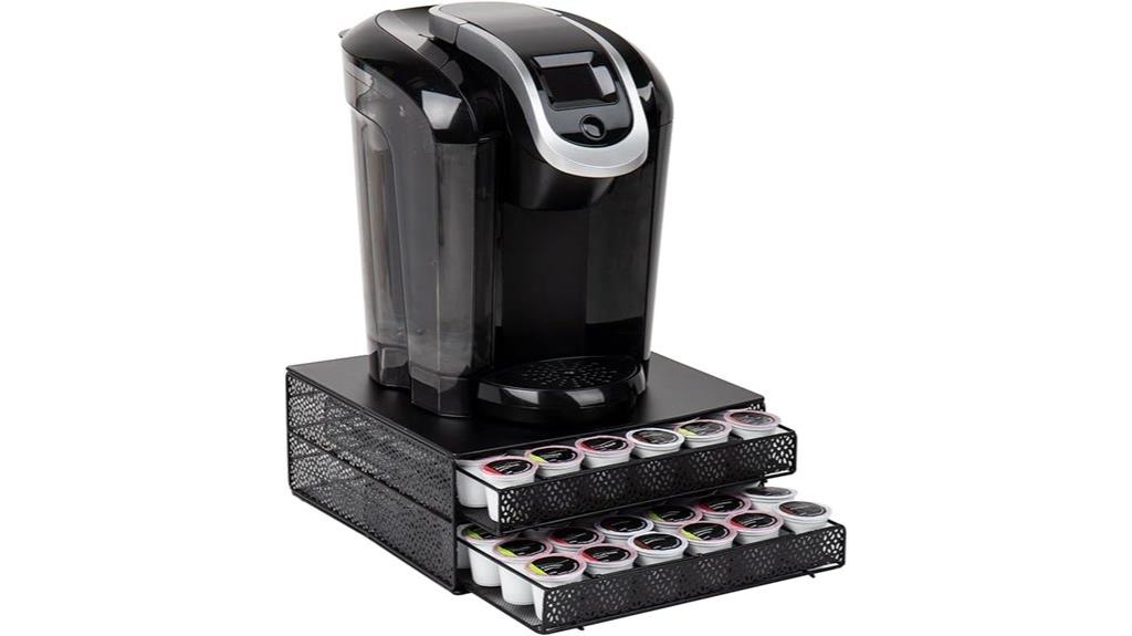 coffee pod organizer with drawers