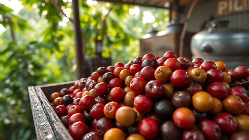 coffee processing influences flavor