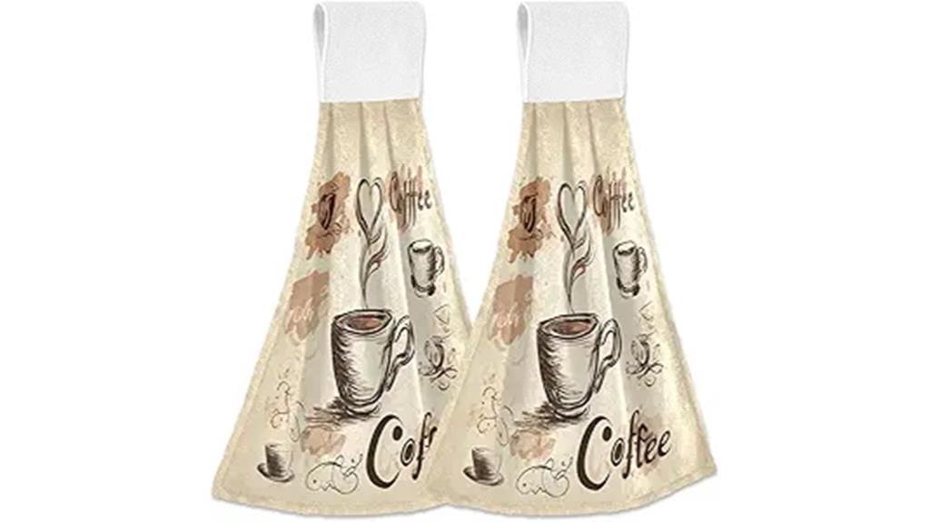 coffee themed kitchen towels