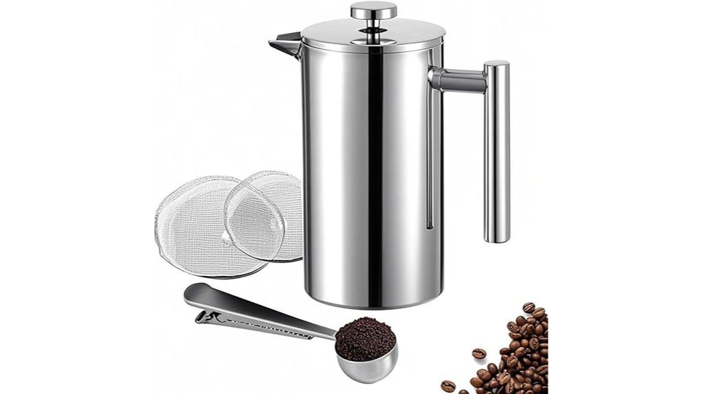 compact double wall french press