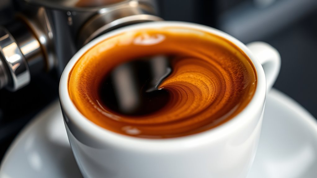 concentrated balanced espresso shot