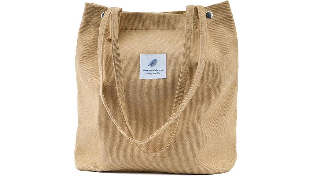 corduroy women s tote bag