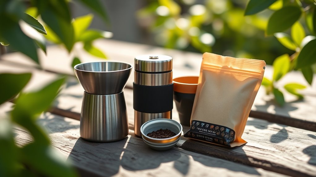 customize travel coffee setup