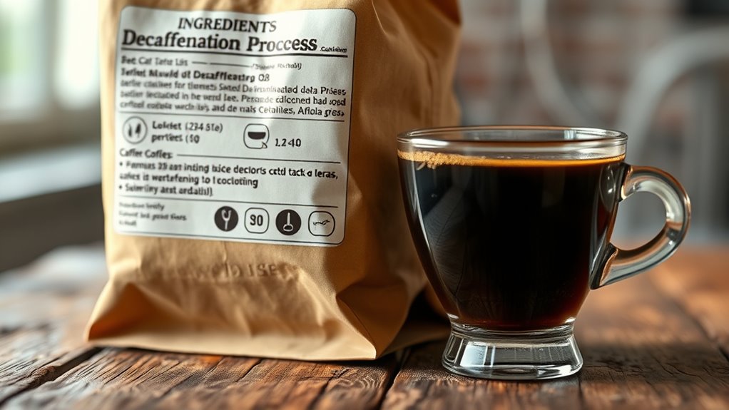 decaf labeling and methods