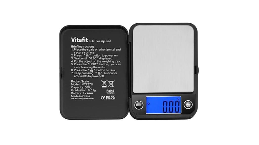 digital pocket scale 500g