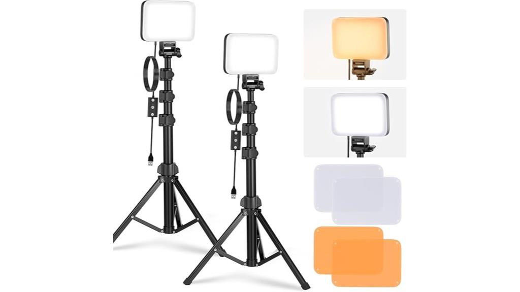 dual led video light kit