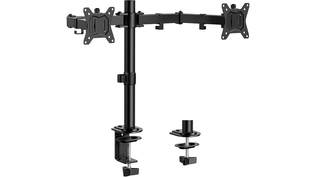 dual monitor stand 32 inches