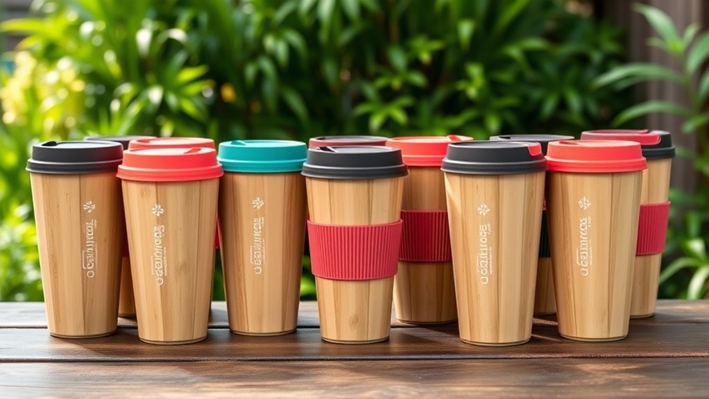 eco friendly bamboo coffee cups