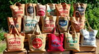 eco friendly coffee sack totes