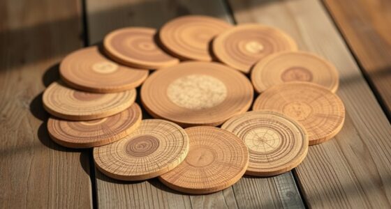 eco friendly cork coaster collection