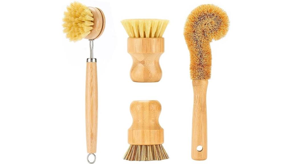eco friendly kitchen cleaning brushes
