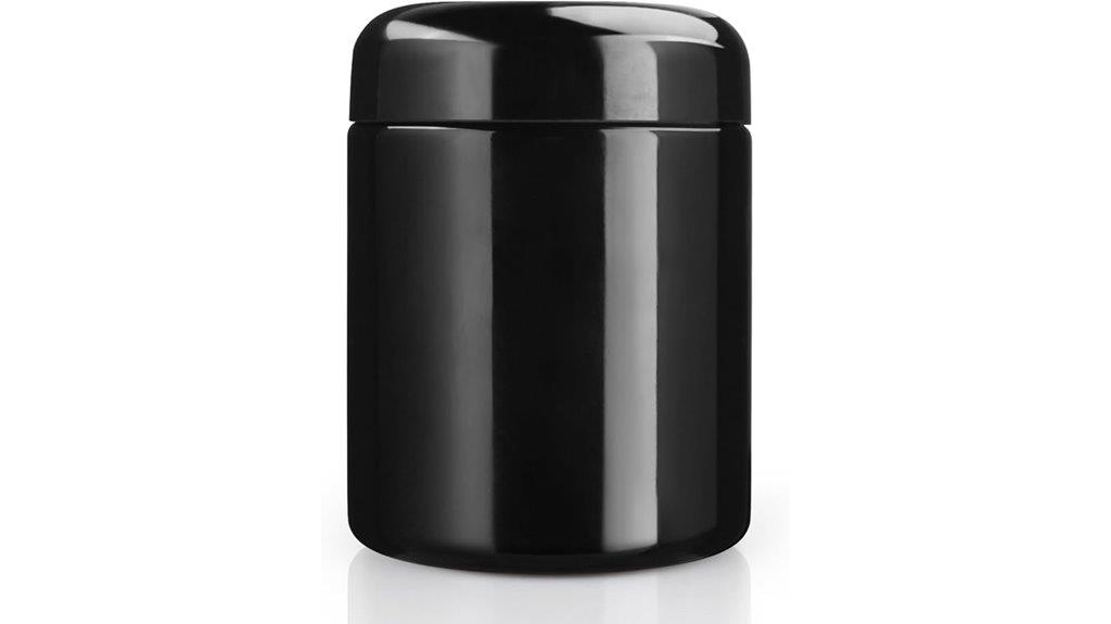 eight ounce ultraviolet glass jar