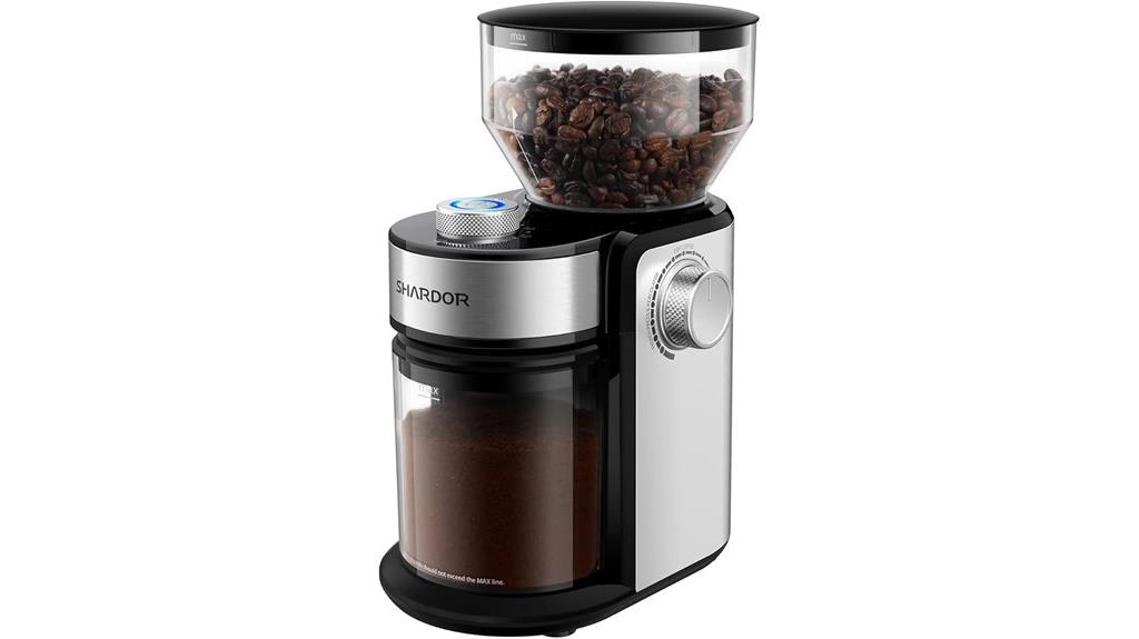 electric burr coffee grinder