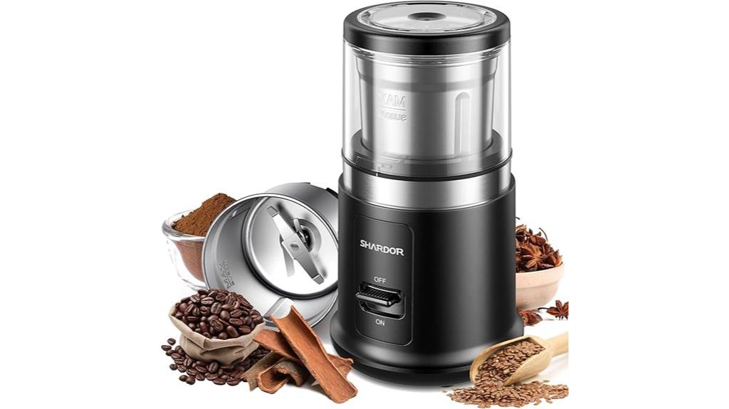 electric coffee grinder one touch