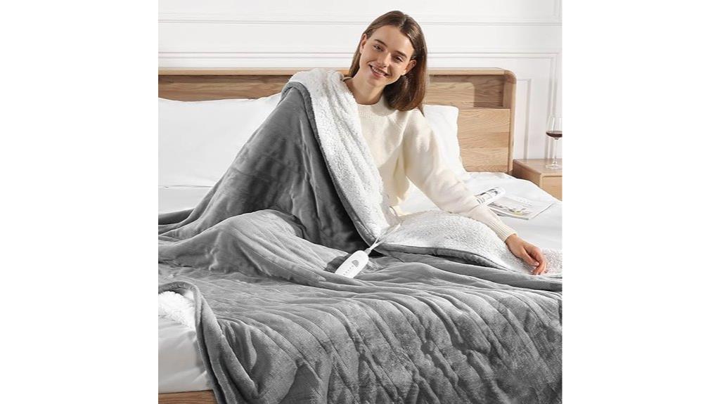 electric heated throw blanket