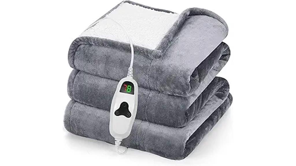 electric heated throw blanket