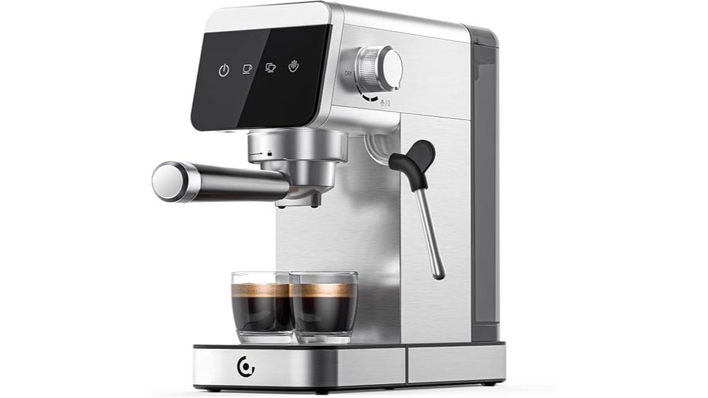 espresso machine led touch