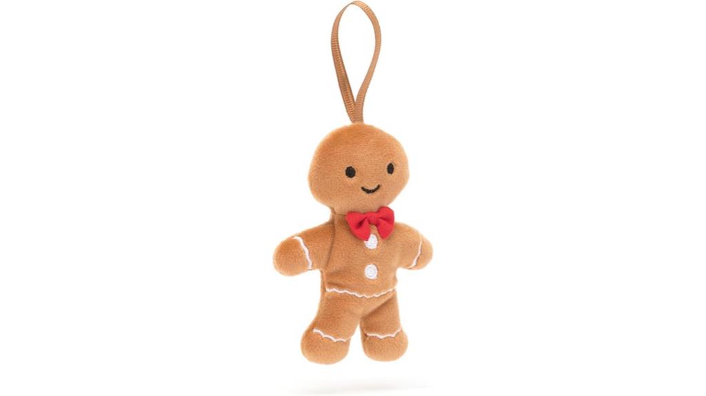 festive gingerbread fred ornament