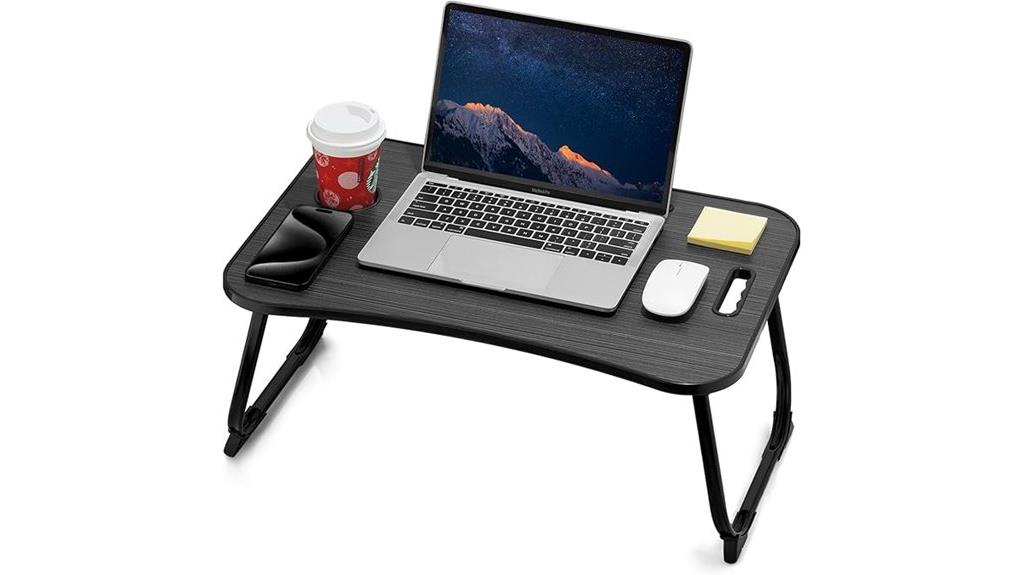 foldable lap desk with cupholder