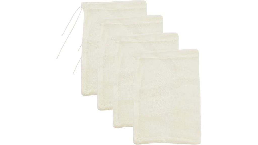 four pack cheesecloth bags