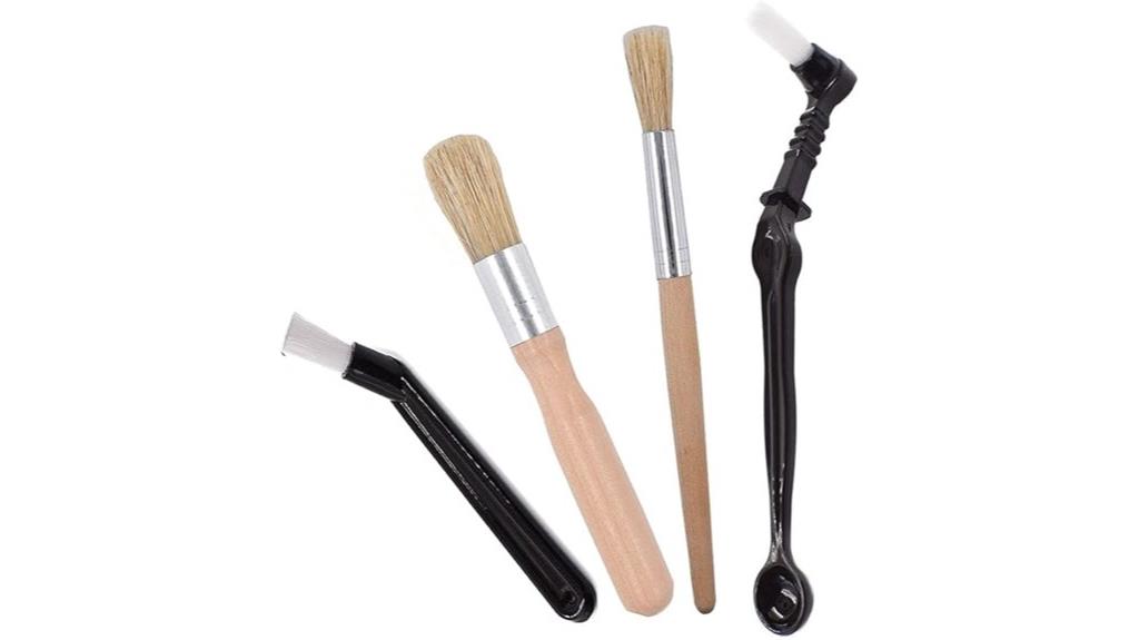 four piece coffee brush set