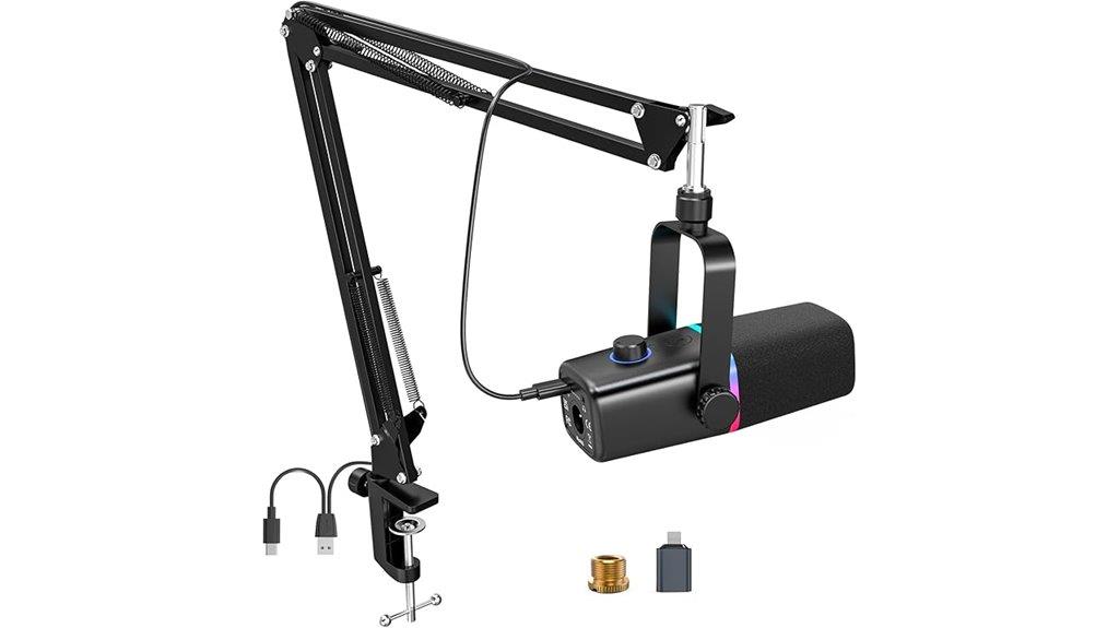 gaming and podcast microphone