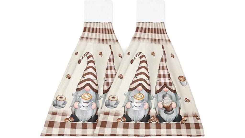 gnome themed kitchen towel set