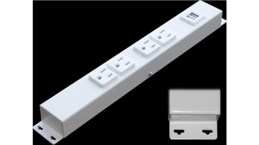 hardwired 12 inch power strip