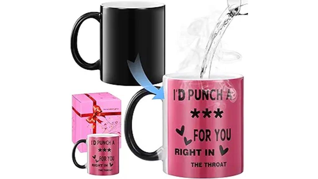 heat sensitive gift mug