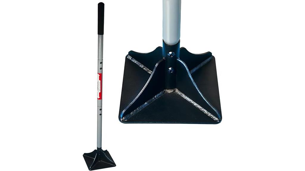 heavy steel tamper handle