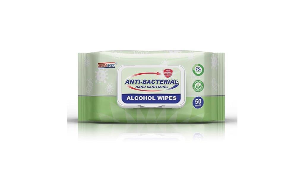 high alcohol content wipes