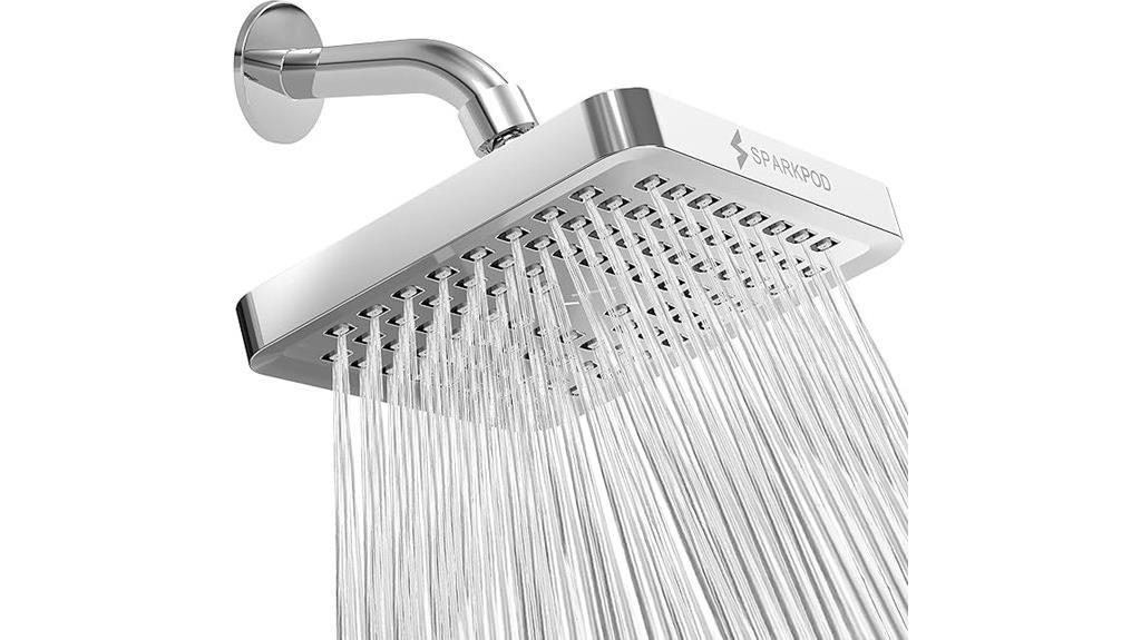 high pressure rain shower