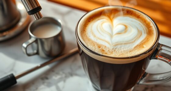 home latte milk frothing