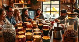 host coffee charity event