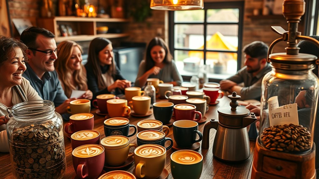 host coffee charity event