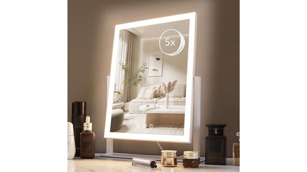 illuminated makeup mirror