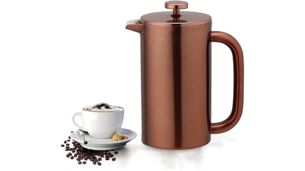 insulated stainless steel french press