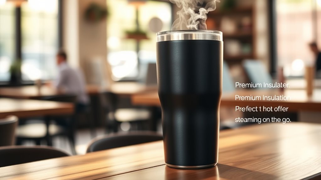 insulated tumblers keep coffee hot