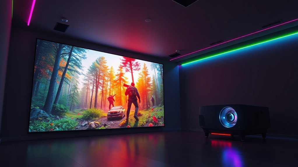 key gaming projector features