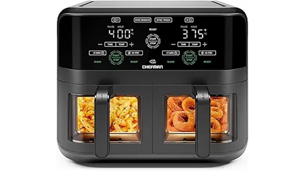 large 6 quart dual basket